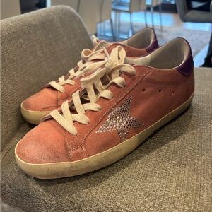 Golden Goose Pink and Purple Sneakers